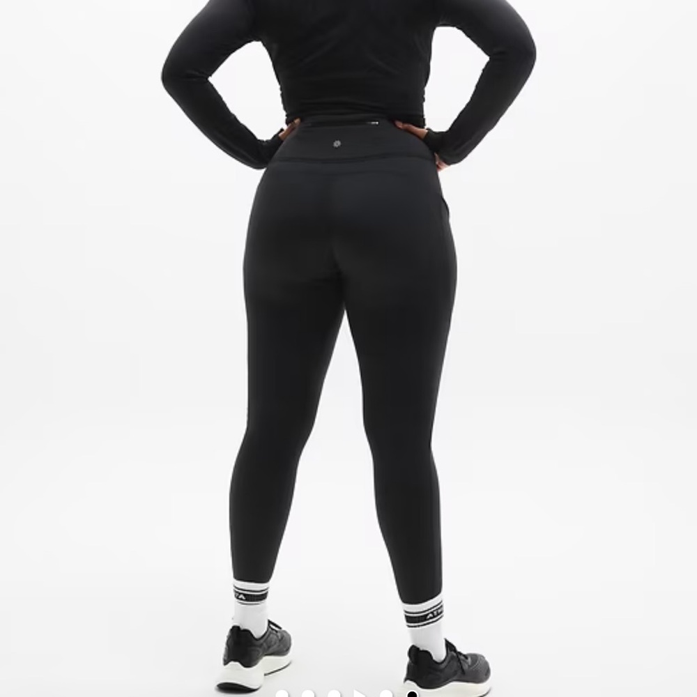 Athleta Altitude Polartec Power Stretch Fleece Lined Leggings Tights 3X NWOT - Picture 2 of 7